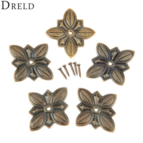 DRELD 50 Uds mueble de bronce antiguo tapicería de Tachas estuche de regalo para joyería Puerta de caja sofá tachuela decorativa de Pushpin 30*27mm ► Foto 1/1