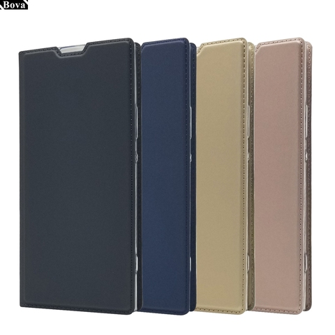 Funda con tapa de adsorción magnética para Sony Xperia XA2, funda con tarjetero mate para Sony Xperia XA2 Ultra / XA2 Plus ► Foto 1/6