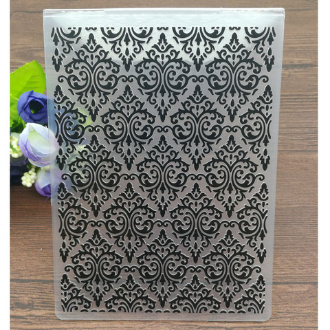 Las carpetas de relieve de plástico de flores para manualidades de Scrapbooking de papel/suministros de decoración para hacer tarjetas ► Foto 1/2