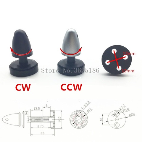 Adaptador de tapa de tuerca para hélice de Dron, adaptador de mano derecha/izquierda para Motor sin escobillas CW CCW para 3508 4108 4114 ► Foto 1/6