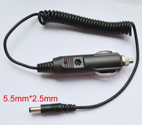 Cargador de coche de cobre de alta calidad, adaptador de corriente de 12V/24V, encendedor de cigarrillos de 1,5 M de CC, 5,5mm x 2,5mm, 1 Uds. ► Foto 1/1