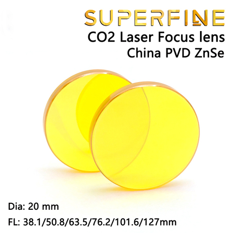 China Znse Meniscus enfoque CO2 lente láser Dia. 20mm de longitud Focal 38,1, 50,8, 63,5, 101,6, 127mm para la máquina de corte por láser ► Foto 1/6