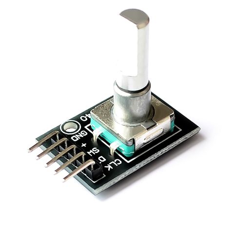 Módulo Codificador rotativo de 360 grados para Arduino, interruptor de Sensor de ladrillo, placa de desarrollo, KY-040 con pines ► Foto 1/5