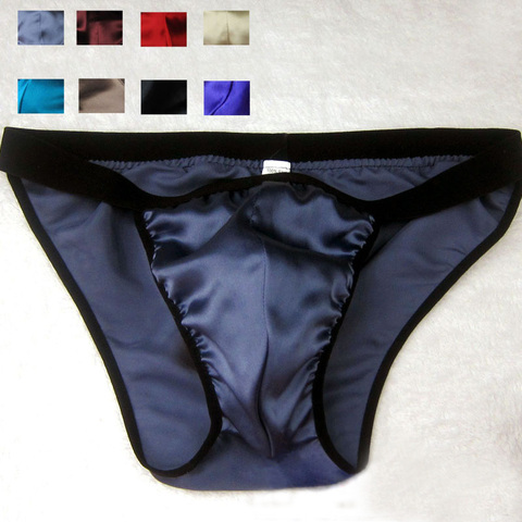 Bragas 100% de seda para hombre, ropa interior sexy ► Foto 1/2