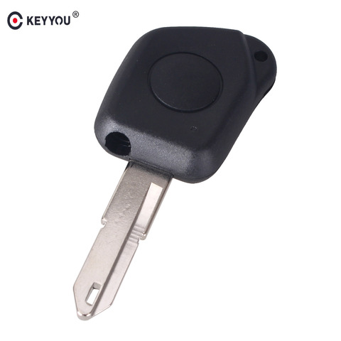 KEYYOU-carcasa de mando a distancia para coche, 1 Tecla de botón, para Peugeot 106, 205, 206, 306, 405, 406, reparación ► Foto 1/4