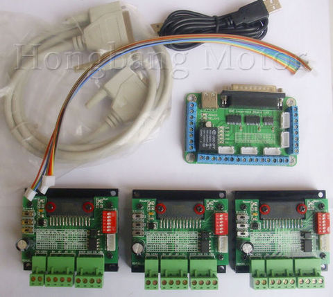 CNC 3 ejes TB6560 de controlador de Motor paso a paso Kit de placa para nema23 dos fase 3A motor paso a paso ► Foto 1/1