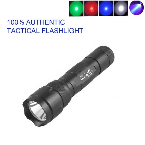 100%-linterna táctica UltraFire con puntero láser LED, 1 modo, 1200LM, luz telescópica de murciélago ► Foto 1/1