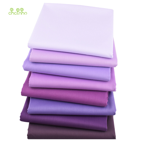 Chainho, serie de Color púrpura, tela de algodón de sarga estampada, para coser acolchar DIY bebé y sábana infantil, almohada, Material, medio metro ► Foto 1/6