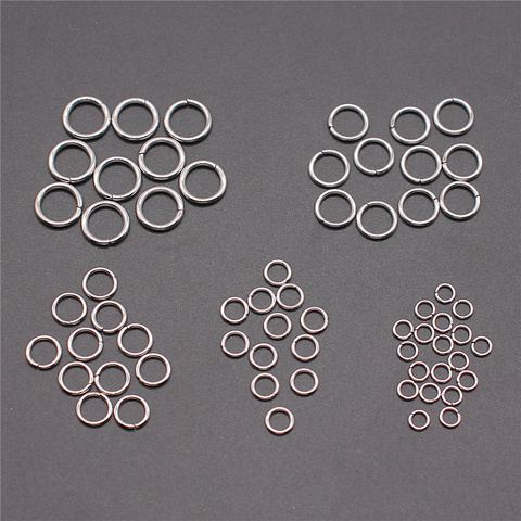 100 Uds. Anillos de acero inoxidable y anillo dividido para fabricación de joyería DIY accesorios de joyería 3mm 4mm 5mm 6mm 7mm ► Foto 1/6