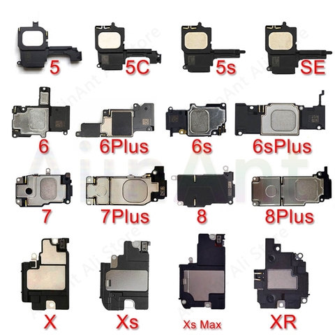 Altavoz de fondo para iPhone 6, 6s, 7, 8 Plus, 5S, SE, Cable flexible de sonido, para iPhone X, Xs, Max, XR, piezas de reparación ► Foto 1/5