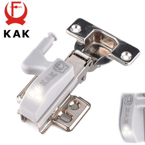 10 piezas KAK LED bisagra de gabinete de luz Universal cocina sala de estar dormitorio armario 0,25 W interior Sensor de luz Hardware ► Foto 1/6
