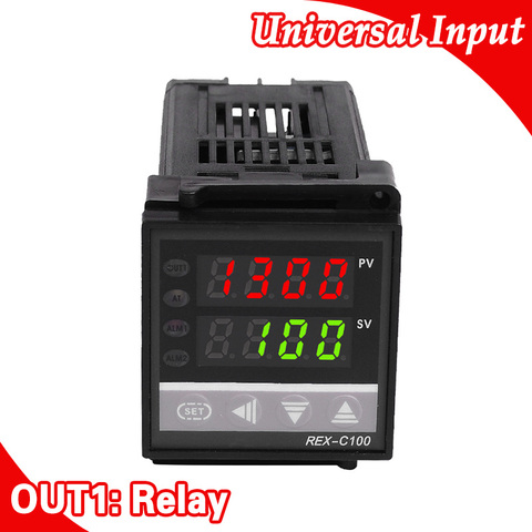 Freeshipping Digital PID controlador de temperatura termostato entrada Universal relé salida ► Foto 1/6