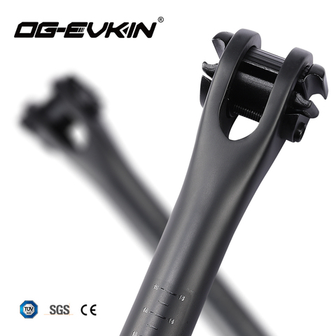 Tija de sillín de carbono OG-EVKIN/SP-008 para bicicleta de montaña, 27,2/31,6 MM, 400MM ► Foto 1/6