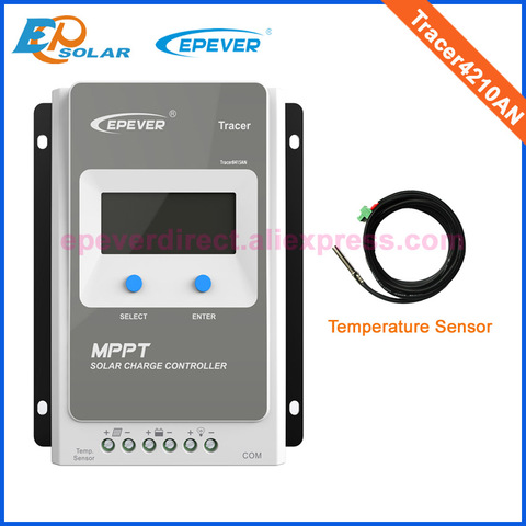 Controlador de batería Solar MPPT, con sensor de temperatura EPEVER 40A Tracer4210AN 3210AN 2210AN 1210AN 40 amperios, regulador EPSolar ► Foto 1/6