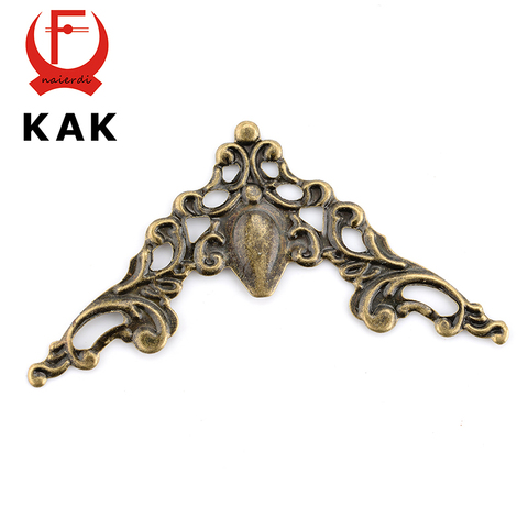 KAK-soportes de esquina de ángulo de Metal, bronce dorado, cubierta de cuaderno de 40mm para menús, caja de pegado, marco de fotos, Protector decorativo para muebles ► Foto 1/6