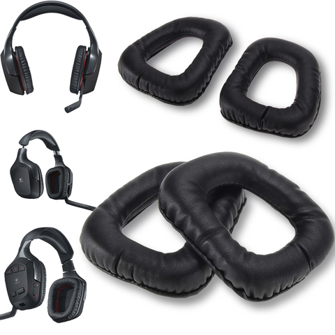 Almohadillas de repuesto para auriculares logitech G430, cubierta suave de alta calidad para auriculares Logitech G35 G930 G430 F450, 1 par ► Foto 1/6