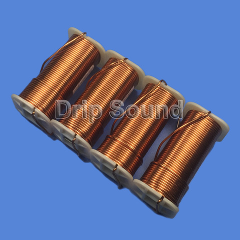 Amplificador de Audio Crossover de 1,6mm, 1,0mh-6,0mh, 4N, sin oxígeno, alambre de cobre, bobina # Coppery, 1 Uds. ► Foto 1/6