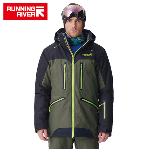 Chaqueta de snowboard para hombre, ropa de deporte de abrigo para exteriores, 4 colores, 6 tamaños, para correr, río, alta calidad, invierno, # A7009 ► Foto 1/6