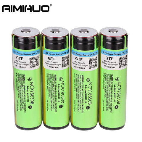 3,7 V 3400mah NCR18650B recargable de litio de Batteria 18650 con PCB tablero protegido para Panasonic batería para linterna las células ► Foto 1/6