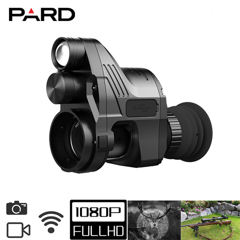 Mira telescópica Digital de visión nocturna PARD NV007A con accesorio, WiFi 1080P, cámara de caza con infrarrojos, Monocular con puntero láser ► Foto 1/5