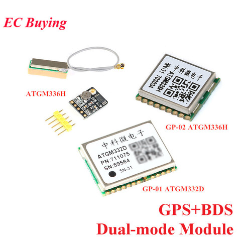 Módulo GP01 GP02 GPS + BDS Dual-mode, módulo de sincronización de posicionamiento satélite ATGM336H ATGM332D EEPROM en lugar de NEO-M8N para Arduino ► Foto 1/6