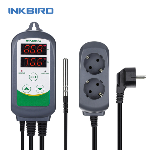 Inkbird ITC-308 controlador de temperatura de relé Dual de calefacción y refrigeración, Carboy, fermentador, temperatura de Terrario de invernadero. Control ► Foto 1/6