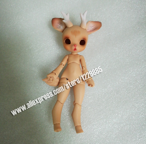 HeHeBJD muñeca 1/8 modelo de cuerpo bebé niñas niños muñeca ojos alta calidad juguetes maquillaje ► Foto 1/4