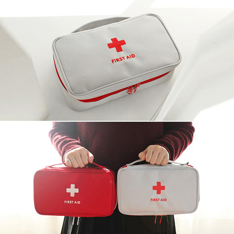 Kit de primeros auxilios portátil para viaje al aire libre, bolsa de medicina para el hogar, caja médica pequeña, estuche de emergencia para pastillas de supervivencia, bolsa de almacenamiento de medicina ► Foto 1/6