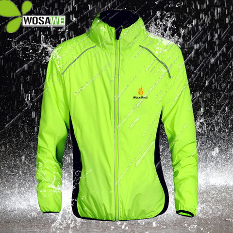 WOSAWE chaquetas reflectantes repelentes al agua para ciclismo ropa de lluvia de 5 colores ropa de bicicleta a prueba de viento abrigo de bicicleta MTB cortavientos S-3XL ► Foto 1/6