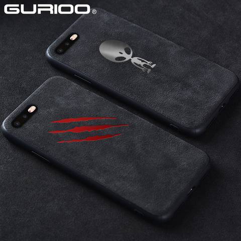 Funda de teléfono de cuero de ante de lujo para iPhone, funda trasera de silicona de terciopelo suave ultrafina para iPhone 12 Mini 11 Pro XS Max X XR 7 8 6 6S Plus ► Foto 1/6