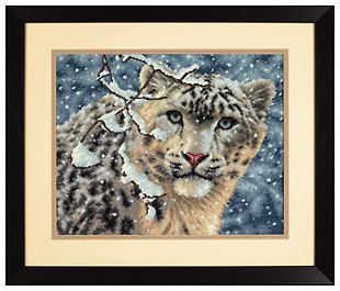 Kit de punto de cruz de alta calidad, punto de cruz popular, Snow Leopard dim 35244 animal, envío gratis ► Foto 1/2