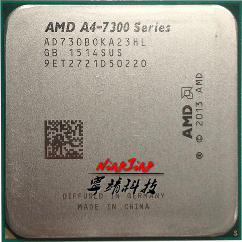 AMD A4-Series A4-7300 A4 7300 A4 7300B 3,8 GHz Dual-Core CPU procesador AD7300OKA23HL /AD730BOKA23HL hembra FM2 ► Foto 1/1