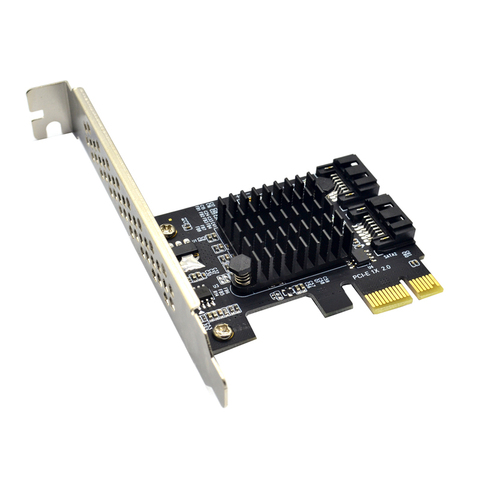 Tarjetas PCI-E SATA 1X 4X 8X 16X PCI-E, PCI Express a SATA 3,0, adaptador de expansión de 2 puertos SATA III, 6Gbps, con chip Marvel 9125 ► Foto 1/6