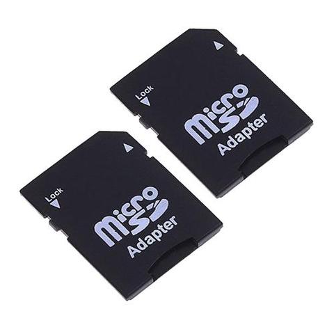 MicroSD TransFlash TF a SD SDHC, convertidor de Adaptador de Tarjeta de Memoria, venta al por mayor, 2 uds. ► Foto 1/5