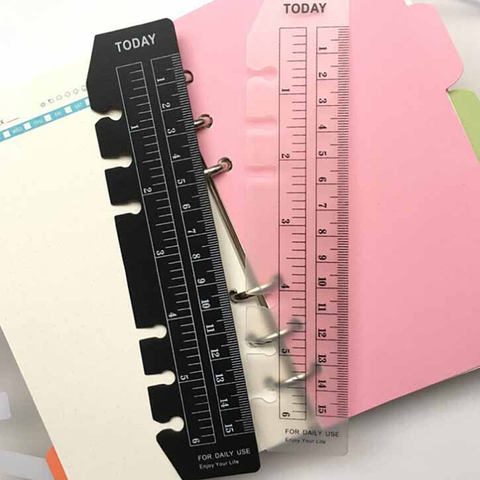 2 unids/lote marcador gobernantes índice marcapáginas regla accesorios para cuadernos para Binder cuadernos planificadores de la Oficina de la escuela ► Foto 1/6