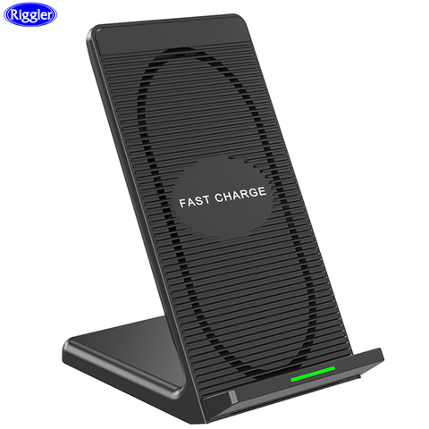 Estación de carga inalámbrica para escritorio, ventilador de refrigeración, soporte de teléfono de carga rápida de 10W para iPhone 11pro 11 XS XR ► Foto 1/1