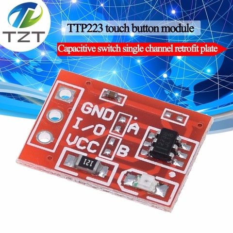 TZT TTP223 táctil interruptor de llave para tocar el botón de auto-bloqueo/No-bloqueo capacitiva interruptores de canal único de la reconstrucción ► Foto 1/6