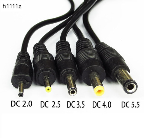 Conector de Cable de alimentación de USB a DC, conector de Cable de alimentación USB de barril, USB DC 2,0*0,6mm 2,5*0,7mm 3,5*1,35mm 4,0*1,7mm 5V DC ► Foto 1/6