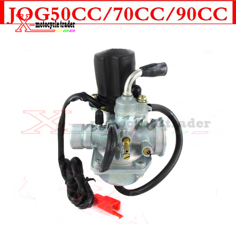 1PE40QMB correr 50cc 72cc 90cc 19mm carburador eléctrico choque para Minarelli 2 tiempos 1E40QMB Scooter carburador del ciclomotor PZ19J ► Foto 1/4