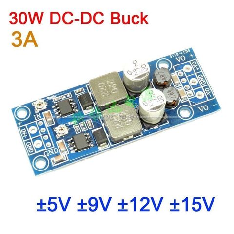 DYKB 30W DC-DC voltaje del convertidor Buck 4,5-30 V a ± 5V ± 9V ± 12V ± 15V 3A fuente de alimentación de salida Dual Voltaje Positivo a negativo ► Foto 1/5