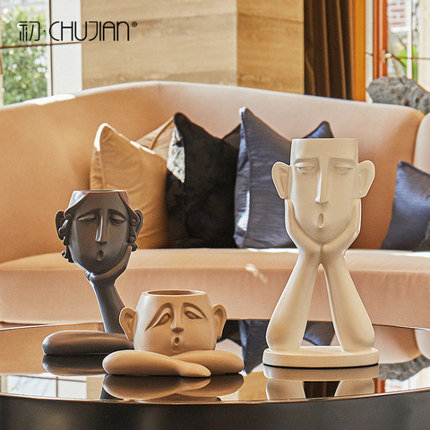 GAOBEI-estatuas modernas, figuras simples y abstractas, adornos, esculturas de personalidad, decoraciones para el hogar, muebles para porche ► Foto 1/5