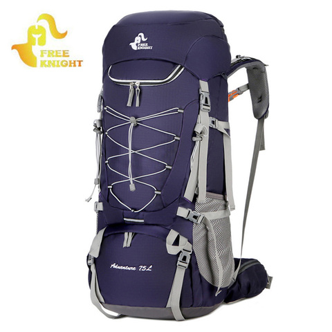 Mochila de acampada de 75L, bolsa de senderismo, bolsas deportivas para exteriores con cubierta de lluvia, viaje, escalada, montañismo, senderismo, Camping, XA726WA ► Foto 1/6