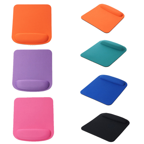 Anti-Slip Color sólido almohadilla cuadrada para Mouse suave a la muñeca resto diseño Juegos de PC Mousepad ► Foto 1/6