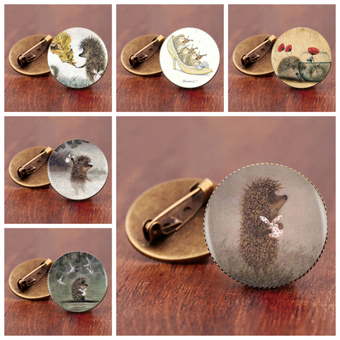 SUTEYI Vintage erizo broche Animal especial pines Vintage joyería broches de bronce antiguo plateado Collar para regalo de las mujeres ► Foto 1/6