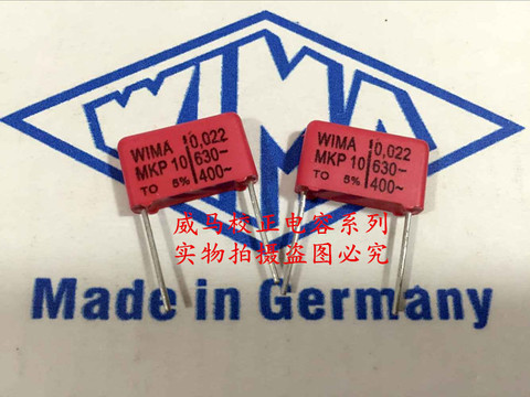 2022 Venta caliente 20 piezas alemán condensador WIMA MKP10 630 V 0.022 UF 630 V 223 22nf P: 15mm Audio capacitor envío libre ► Foto 1/1