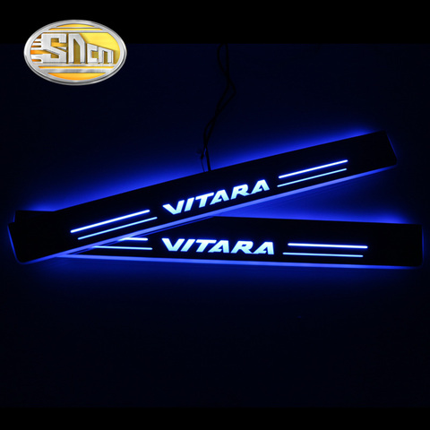 SNCN 4 Uds acrílico se LED Bienvenido Pedal para placa de desgaste de coche Pedal Umbral de puerta camino luz para Suzuki Vitara 2015, 2016, 2017, 2022 ► Foto 1/1