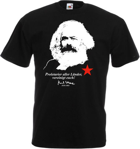 Camisetas de moda para hombre, prenda de vestir, estilo hip hop, con estampado de personajes de KARL March Proletarier, 2022 ► Foto 1/1