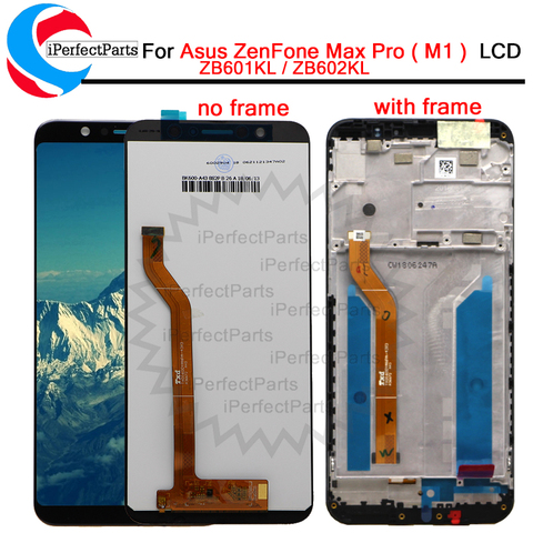 Pantalla LCD Original de 5,99 pulgadas para Asus ZenFone Max Pro ( M1 ) ZB601KL ZB602KL Montaje del digitalizador de pantalla + marco de cristal panel táctil LCD ► Foto 1/6