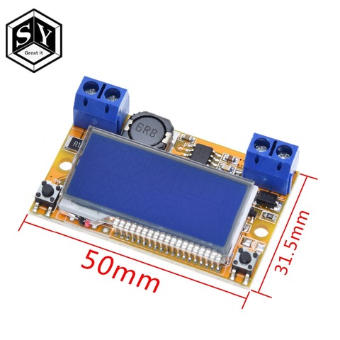 1 Uds pantalla Dual DC 5-23V a 0 V-16,5 V 3A Max paso de alimentación convertidor Buck LCD ajustable Step-Down regulador de tensión ► Foto 1/6