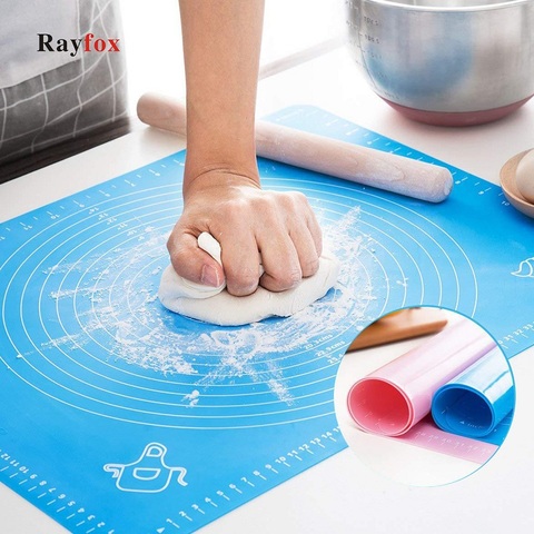 Accesorios de cocina tapetes de silicona para hornear lámina antiadherente para hacer masa de Pizza, soporte para pastelería, herramientas de cocina, utensilios de cocina ► Foto 1/6